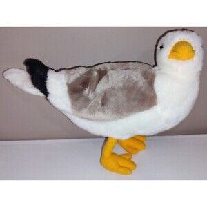 Seamus the Seagull Plush White Bird Tigerhart Toys 10" Stuffed Animal Viahart